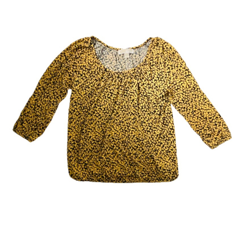 Michael Kors Yellow Floral Top